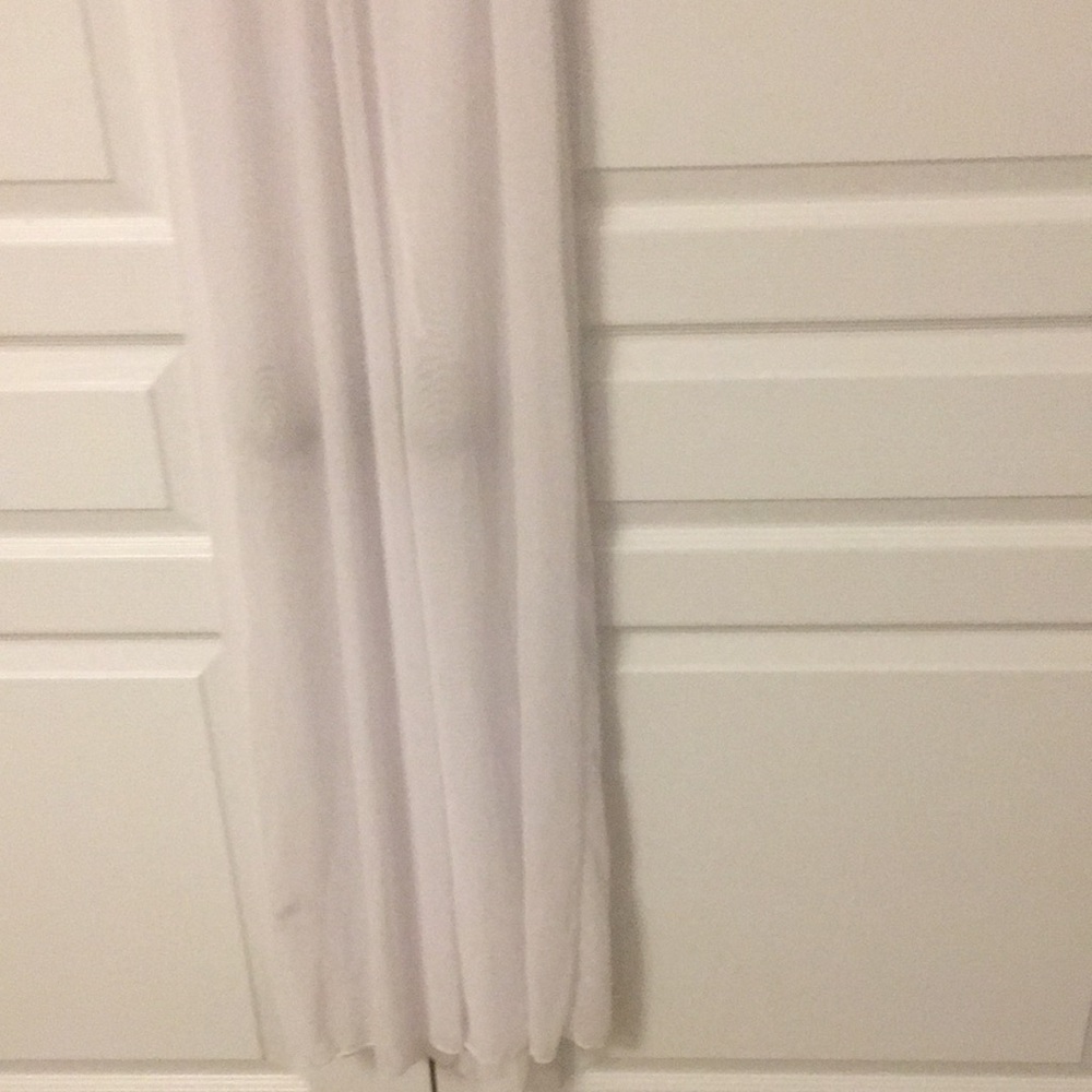 Fashion Nova White Mesh Sheer Maxi Beach Cover Up Dress XS - Picture 9 of 13